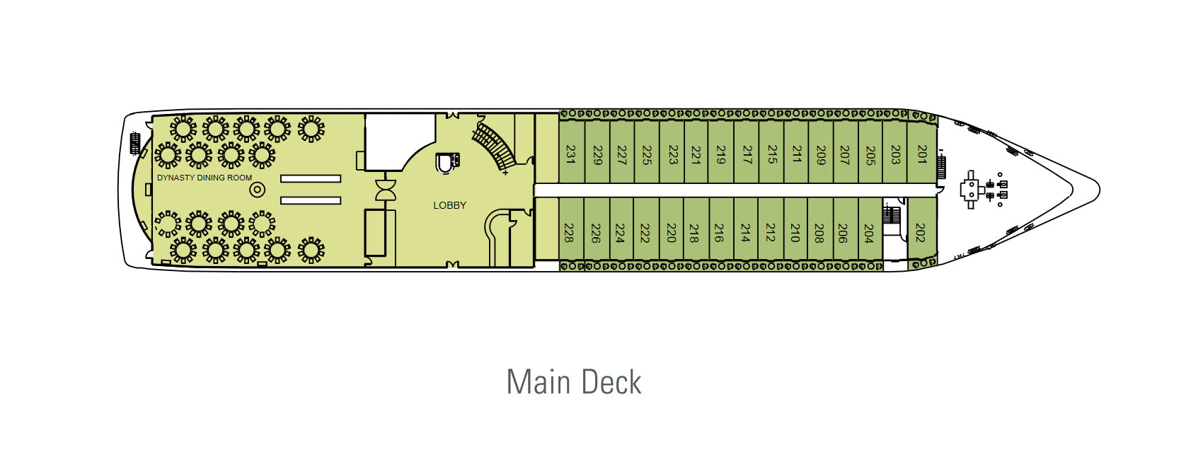 Victoria Katarina Main Deck deck plan